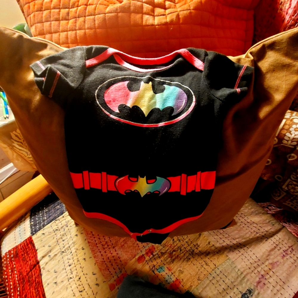12M unisex Batman onsie.